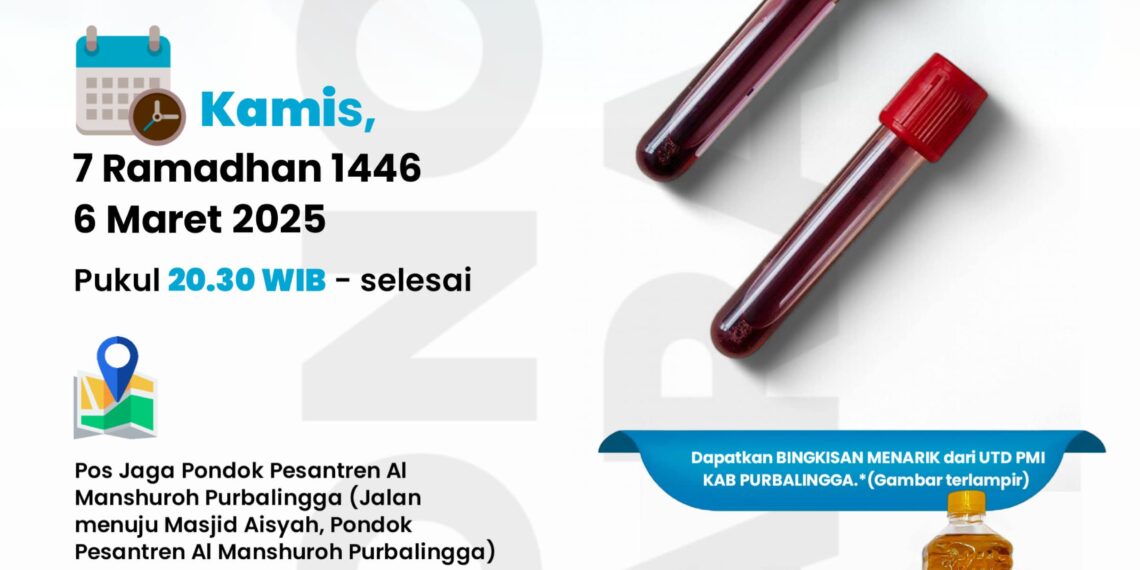 DONOR DARAH KE 41 DI MA’HAD AL MANSHUROH PURBALINGGA