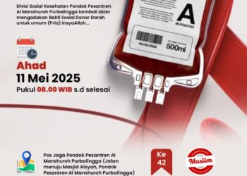 DONOR DARAH KE-42 DI MA’HAD AL MANSHUROH PURBALINGGA